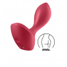 Satisfyer Backdoor Lover Red - análny vibrátor